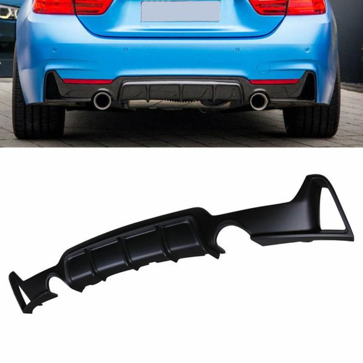 Diffuseur arrière compatible avec BMW Série 4 F32 F33 F36 Pack M