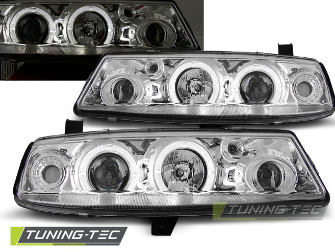 Scheinwerfer OPEL CALIBRA 09.90-06.97 Angel Eyes Chrom passend für
