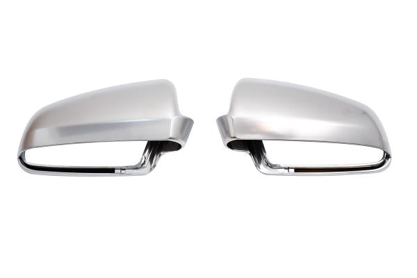 Sportgrill Frontgrill Kühlergrill Wabengrill Passend für Audi A6 4F 05-08 Wabengrill Sport Front Grill Spiegelkappen Alu Look