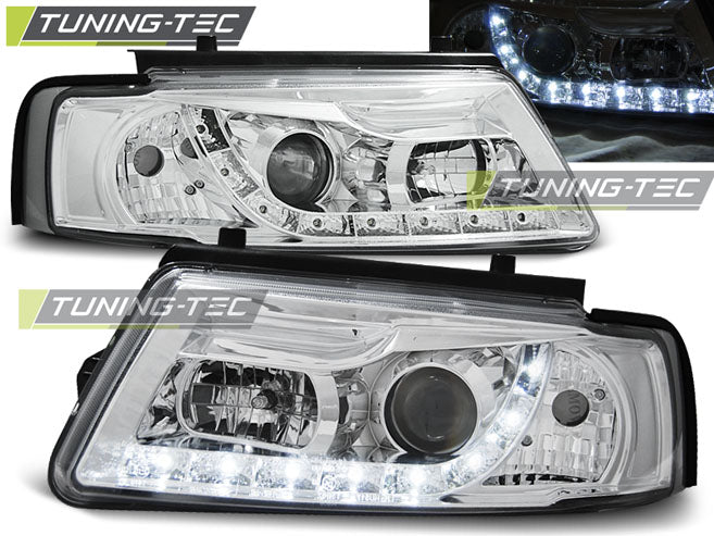 Scheinwerfer LED-Tagfahrlicht Chrom passend für VW PASSAT B5 11.96-08.00