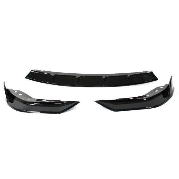 Frontspoiler Ansatz Lippe Stossstange Sport Performance +ABE+schwarz glänzend 3-teilig, passend für BMW 3er, G20, G21 2019-