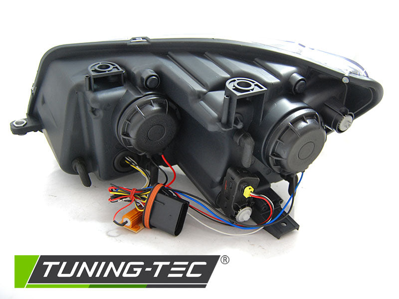 Scheinwerfer Lightbar LED-Tagfahrlicht Schwarz SEQ passend für VW TOURAN I 10-15
