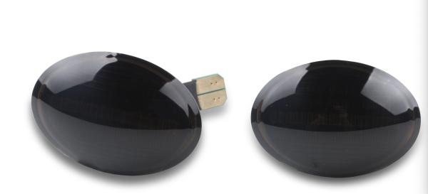 Led Seitenblinker Schwarz für alle passend für Fiat 500, 500C, 500L ab 2007-