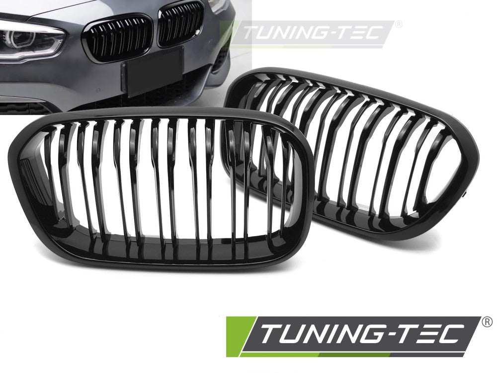 Sportgrill Sportausführung Schwarz glänzend Doppelsteg passend für BMW F20 / F21 LCI 15-18