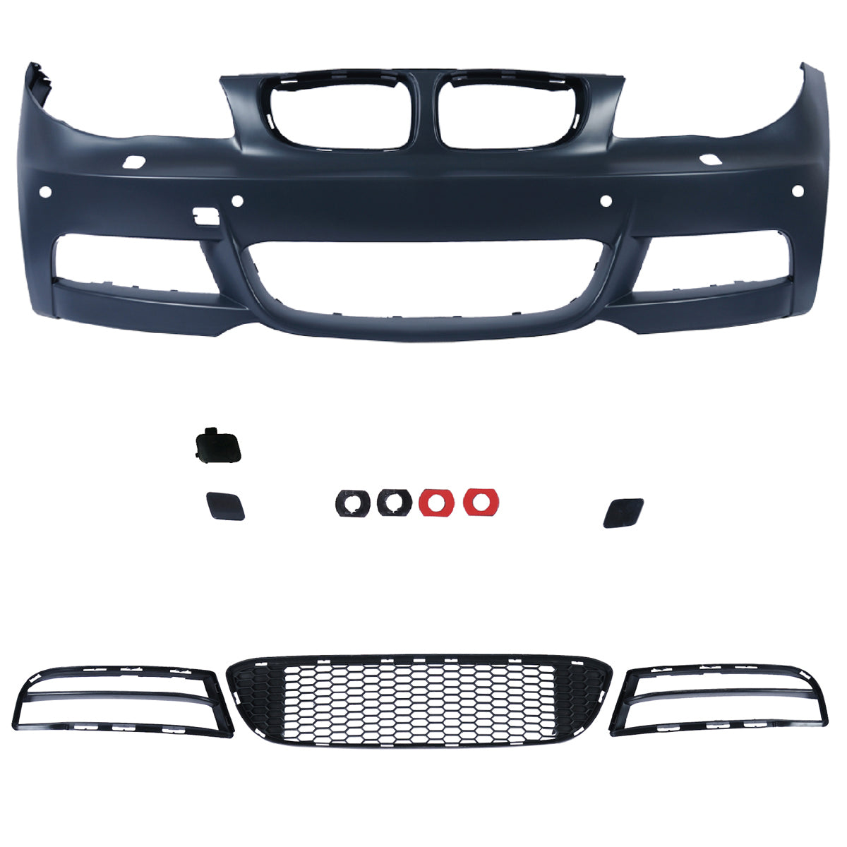 Frontstoßstange Sport mit PDC mit SRA passend für BMW 1er E81 E87 E82 E88 2004-2013 – Ansicht 2