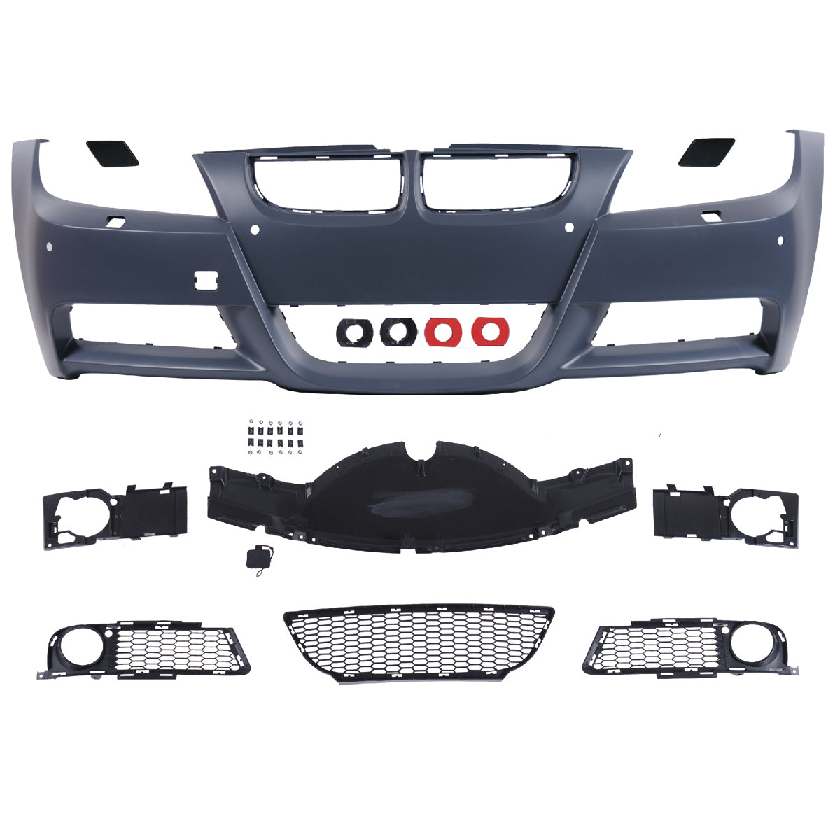Frontstoßstange Sport mit PDC mit SRA passend für BMW 3er E90 E91 2005-2008 – Ansicht 2