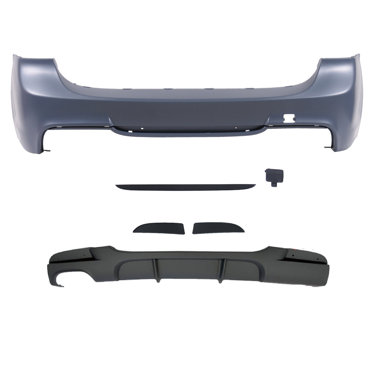 Heckstoßstange Sport mit Diffusor passend für BMW 3er E91 Touring 2005-2011 – Ansicht 2