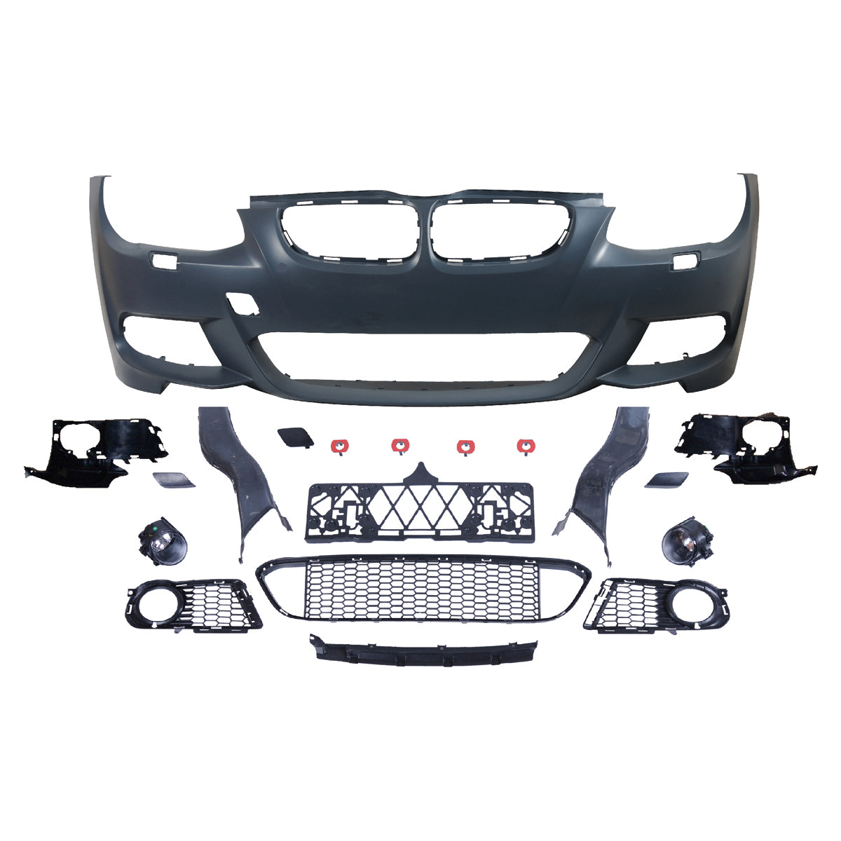 Frontstoßstange Sport mit SRA passend für BMW 3er E92 E93 Facelift 2010-2013 – Ansicht 2