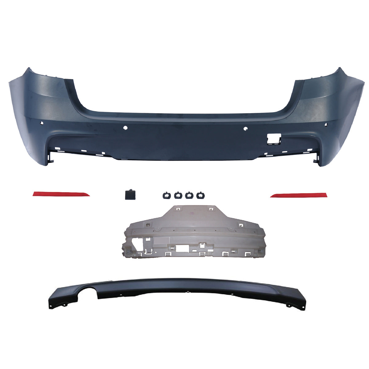 Heckstoßstange mit PDC mit Diffusor passend für BMW 3er F31 11-18 – Ansicht 2