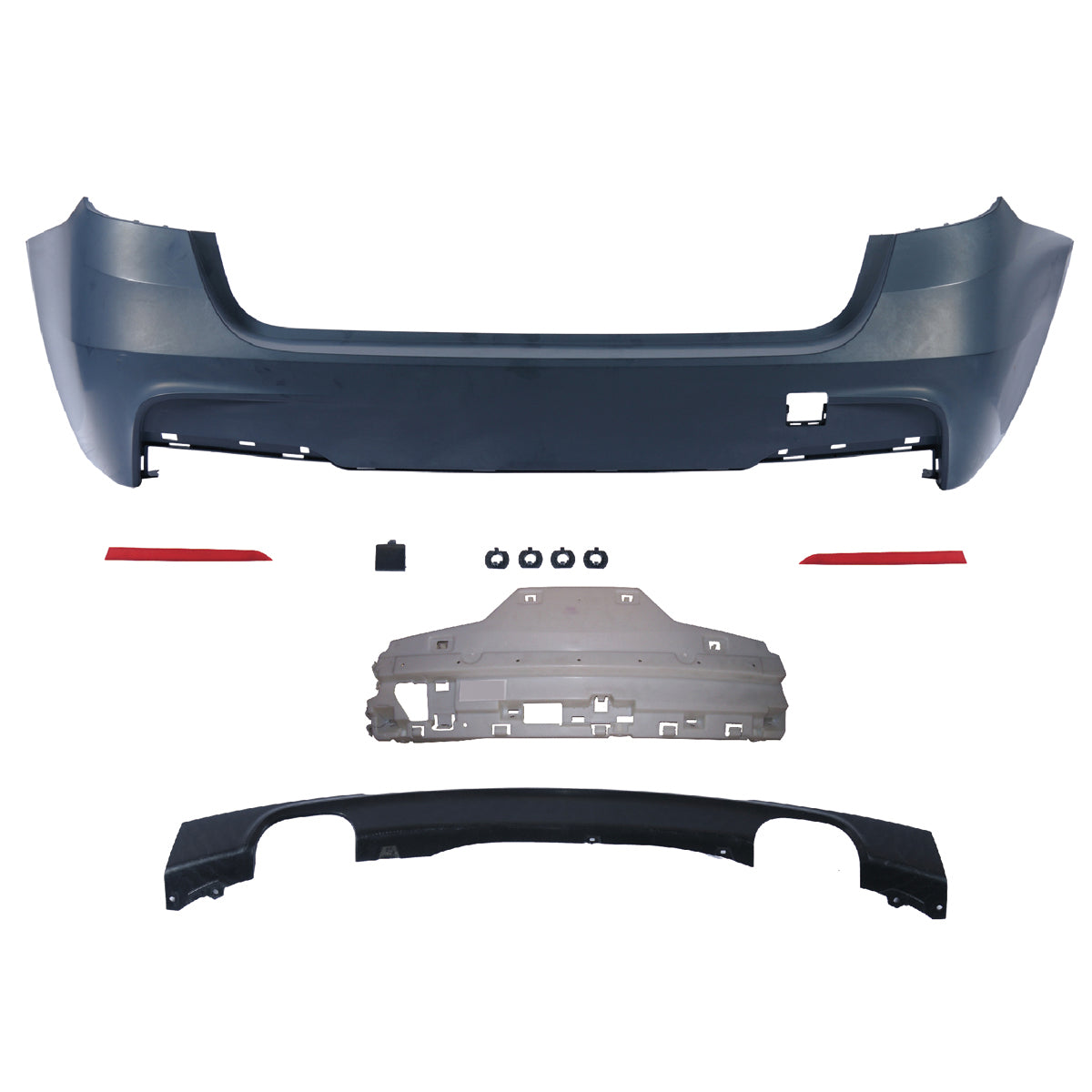 Heckstoßstange Sport mit Diffusor passend für BMW 3er F31 Touring 2011-2018 – Ansicht 2