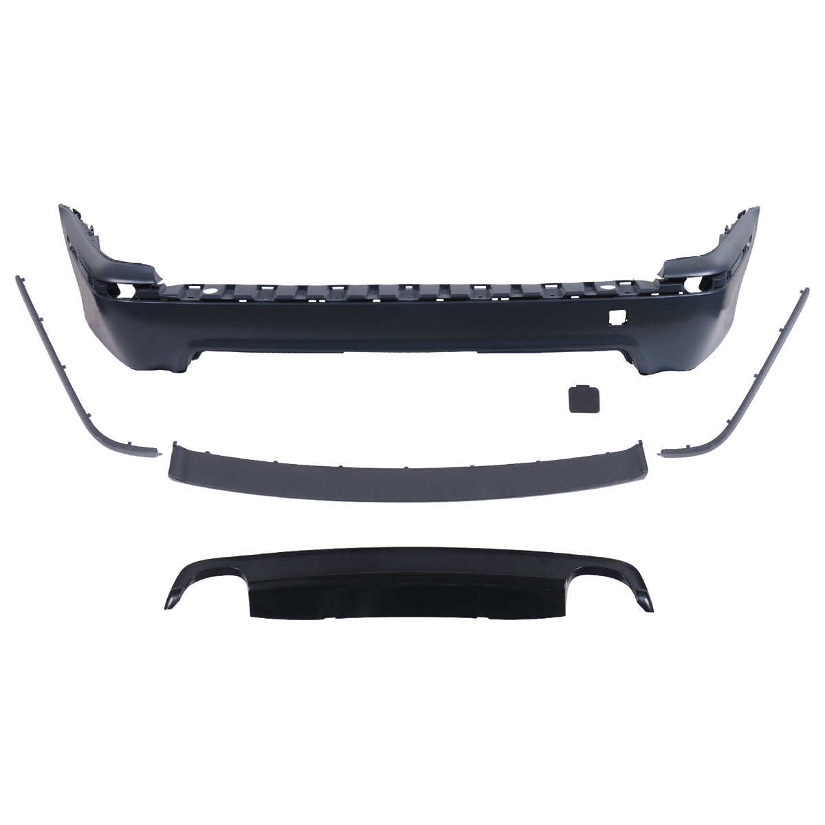 Heckstoßstange Sport mit Diffusor passend für BMW 5er E39 Touring 1995-2003 – Ansicht 2
