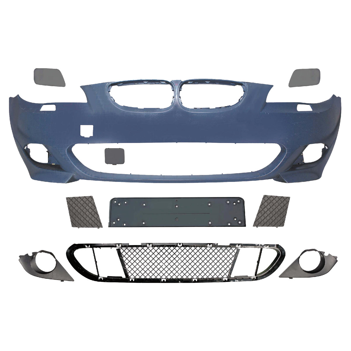 Frontstoßstange Sport mit SRA passend für BMW 5er E60 E61 2003-2010 – Ansicht 2