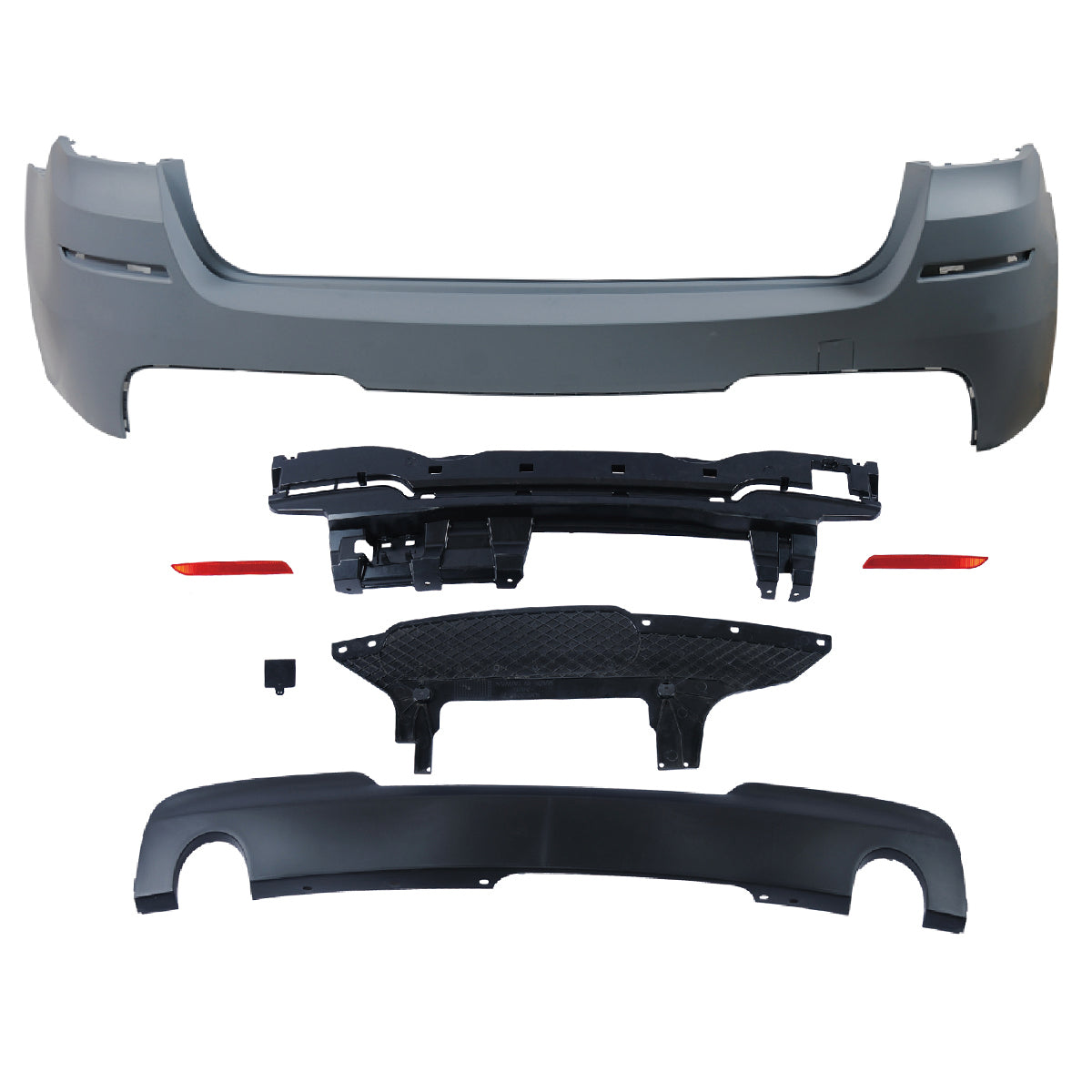 Heckstoßstange Sport mit Diffusor passend für BMW 5er F11 Touring 2010-2017 – Ansicht 2