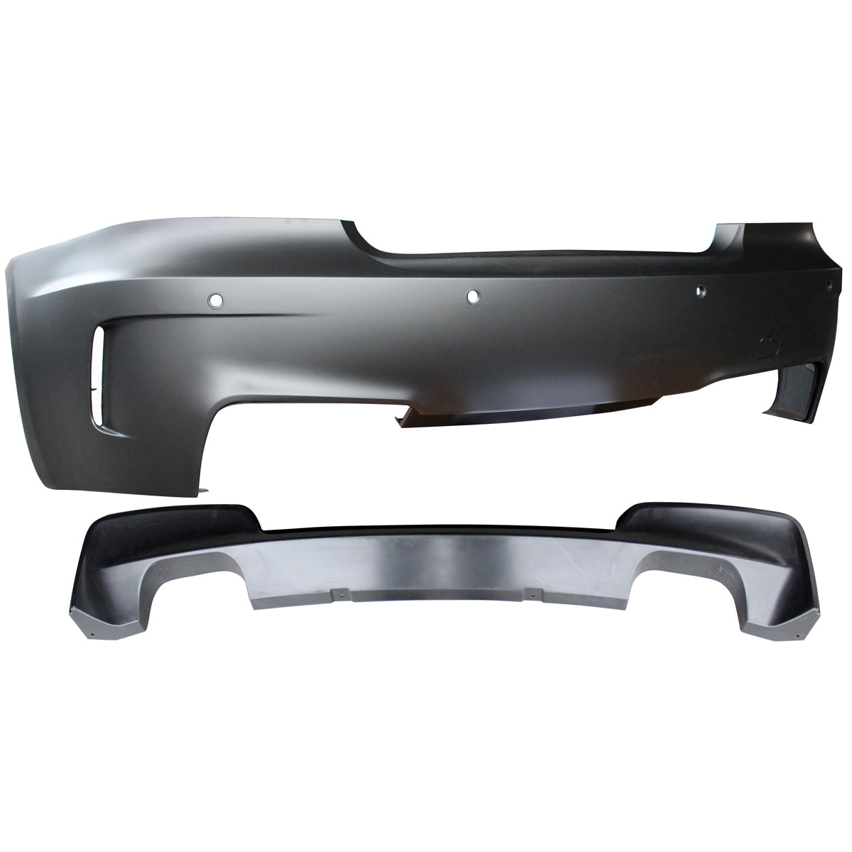 Heckstoßstange mit PDC mit Diffusor passend für BMW 1er E82 E88 2007-2013 – Ansicht 2