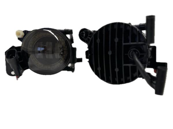 LED Nebelscheinwerfer Set passend für BMW 5er E60 / E61 03-07, 3er E90 / 91 04-12, 3er E46 Coupe/Cabrio 03-07 schwarz/rauch