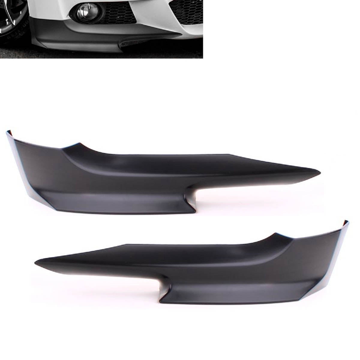 Frontspoilerlippe mattschwarz passend für BMW 3er E92 E93 2006-2010 M-Technik – Ansicht 5