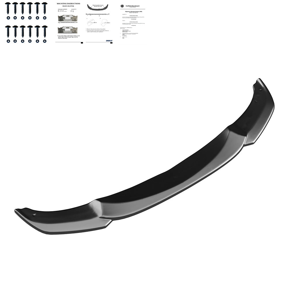 Frontsplitter schwarz glänzend passend für BMW 5er F10/F11 M-Paket 2011-2016 – Ansicht 10