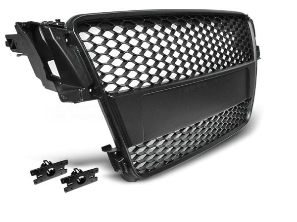 Sportgrill / Kühlergrill passend für Audi A5 (8T) 07-11 matt schwarz in Wabendesign
