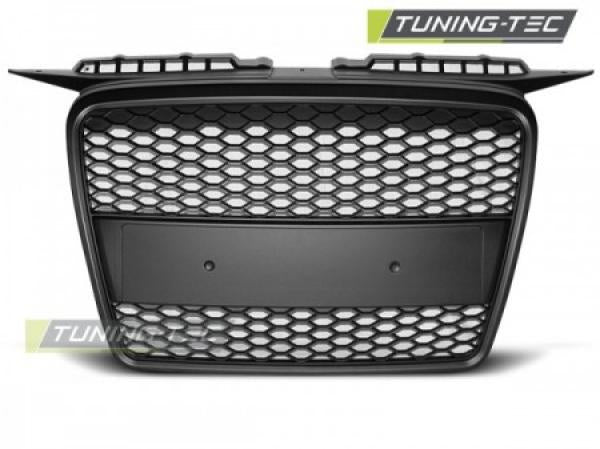 Sportgrill / Kühlergrill kompatibel mit A3 8P 04-08 matt schwarz in Wabendesign