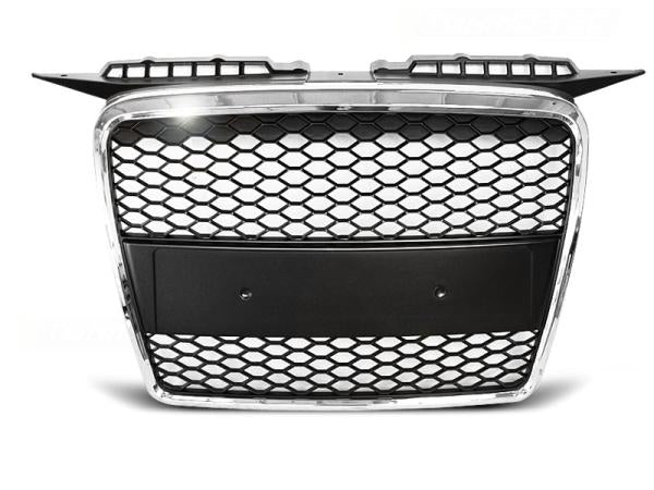 Sportgrill / Kühlergrill passend für Audi A3 8P 04-08 chrom in Wabendesign