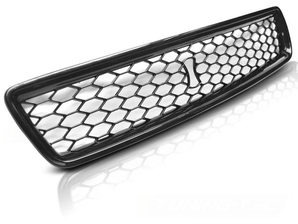 Sportgrill / Kühlergrill passend für Audi A4 B5 94-99 schwarz in Wabendesign