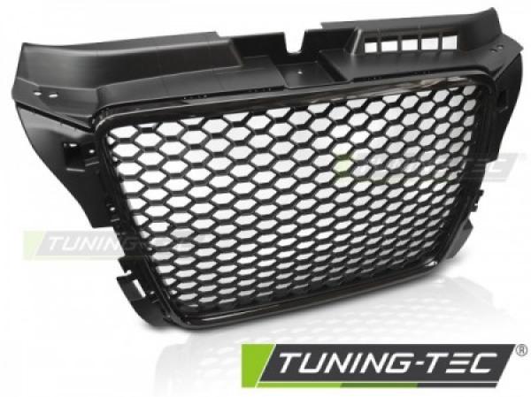 Sportgrill / Kühlergrill kompatibel mit A3 8P Facelift 08-12 Hochglanz schwarz in Wabendesign
