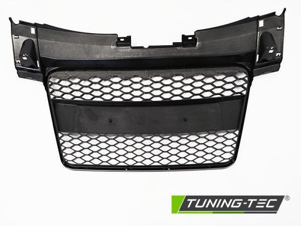 Sportgrill / Kühlergrill passend für Audi TT 8J Coupe/Roadster 06-14 Hochglanz schwarz in Wabendesign