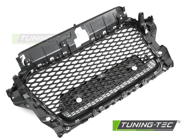 Sportgrill / Kühlergrill passend für Audi A3 8V 12-16 Hochglanz schwarz in Wabendesign