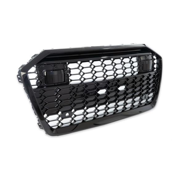 Wabengrill Kühlergrill Schwarz glanz Gitter passt passend für Audi A6 F2 C8 nicht RS6