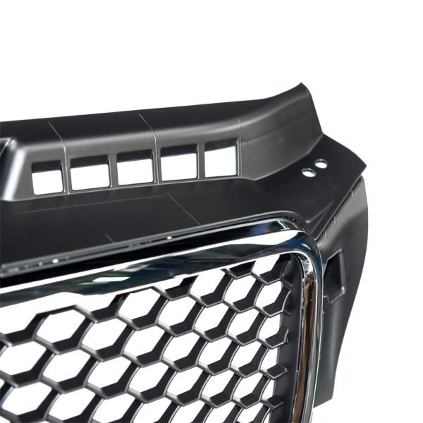Kühlergrill Wabengrill Schwarz Chrom passend für Audi A3 8P Facelift 08-13 nicht S + RS3