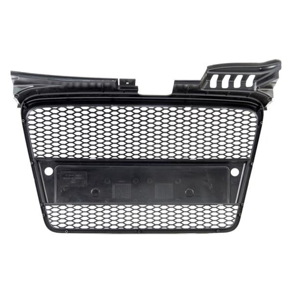 Sportgrill / Kühlergrill passend für Audi A4 B7 05-08 Matt-schwarz in Wabengitter Optik mit PDC