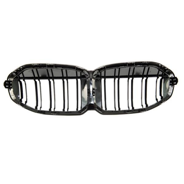 Sport Doppelsteg Kühlergrill hochglanz schwarz lackiert für alle passend für BMW 1er F40