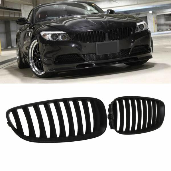 Kühlergrill / Sportgrill Single passend für BMW Z4 E89 schwarz glanz