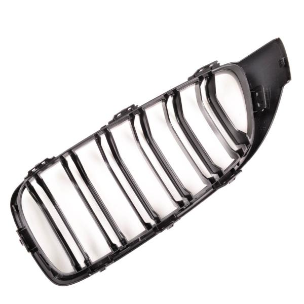 Sportgrill Kühlergrill Doppelsteg passend für BMW 4er F32 / F33 /F36 13-21 Hochglanz schwarz