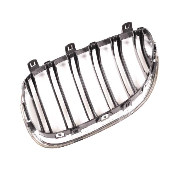 Sportgrill Kühlergrill Doppelsteg passend für BMW 5er E60 / E61 03-10 schwarz/chrom