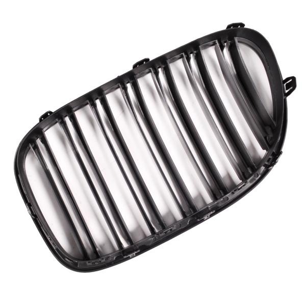 Doppelsteg Kühlergrill Schwarz GLANZ Performance passt passend für BMW 7er F01 F02 08-15