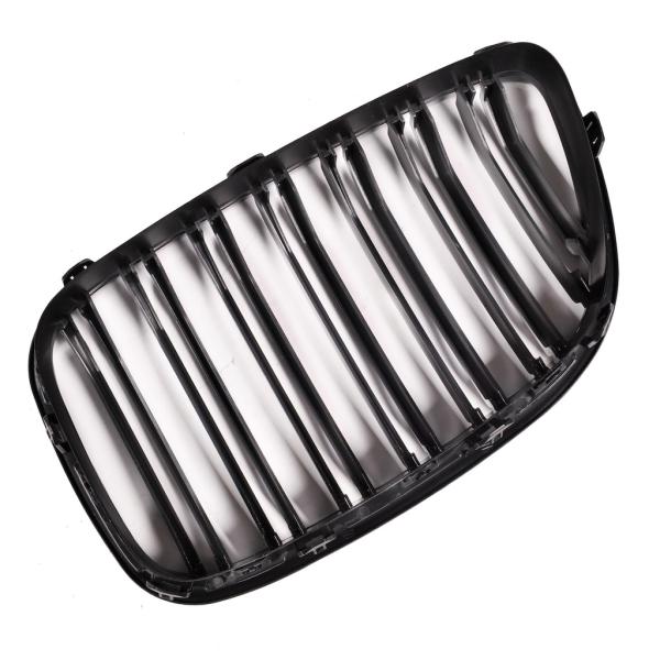 Doppelsteg Kühlergrill Schwarz GLANZ Performance passt passend für BMW 5er F07 GT 08-17