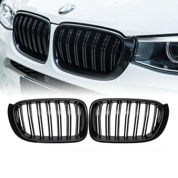 Kühlergrill / Sportgrill schwarz glanz passend für BMW X3 F25 X4 F26 14-17