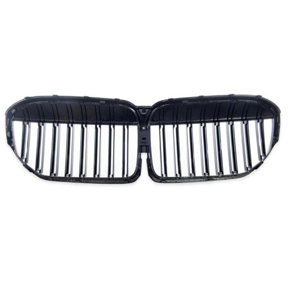 KÜHLERGRILL DOPPELSTEG GRILL PASST passend für BMW 7ER G11 G12 LCI AB 19 SCHWARZ GLANZ