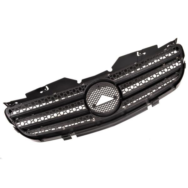 Sport Kühlergrill Schwarz glanz passend für Mercedes Benz SL (R230) Vorfacelift ab 01-05