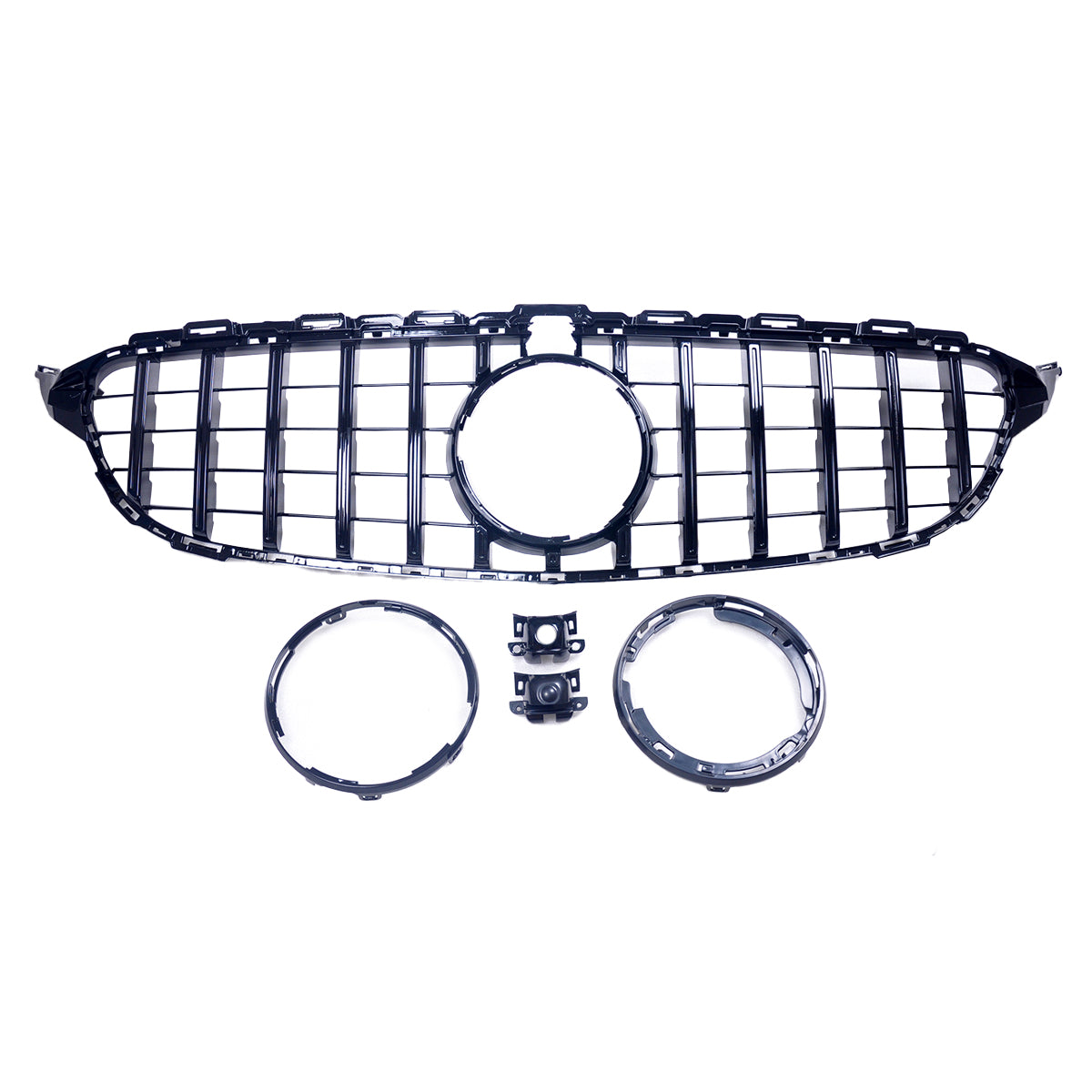 GT Gloss Black Grille passend für Mercedes C-Class W205 2014-2021 – Bild 2
