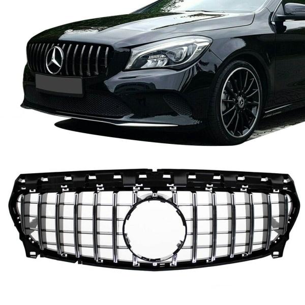 Kühlergrill schwarz / glanz passend für Mercedes CLA 117 16-19 Sport-Panamericana GT