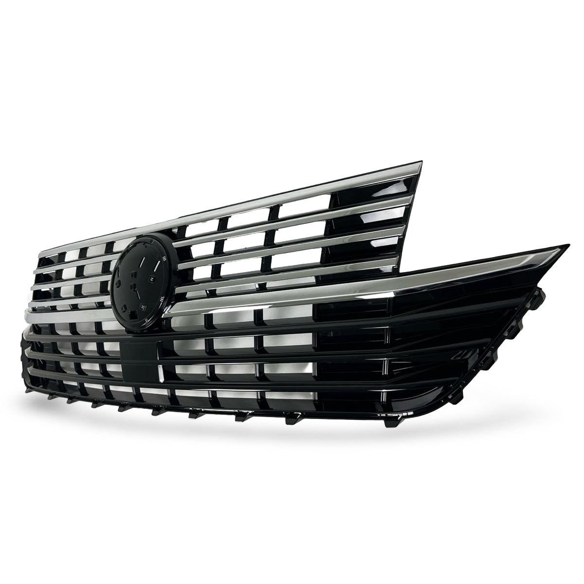 Front Grille Gloss Black with 5 Chrome Trims passend für VW T6.1 2019-2024 – Bild 5