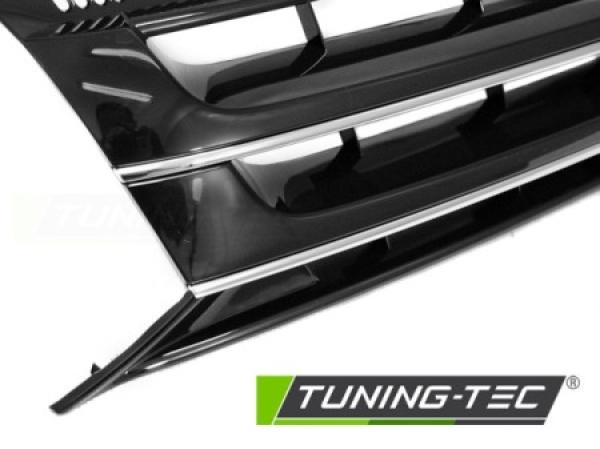 Sportgrill / Kühlergrill passend für Volkswagen T5 GP (Facelift) 10-15 schwarz/chrom