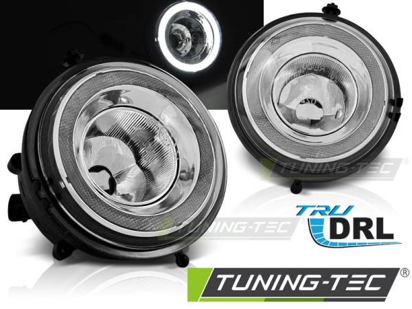 LED Nebelscheinwerfer / Tagfahrlicht passend für Mini Cooper R55 / R56 / R57 Schwarz