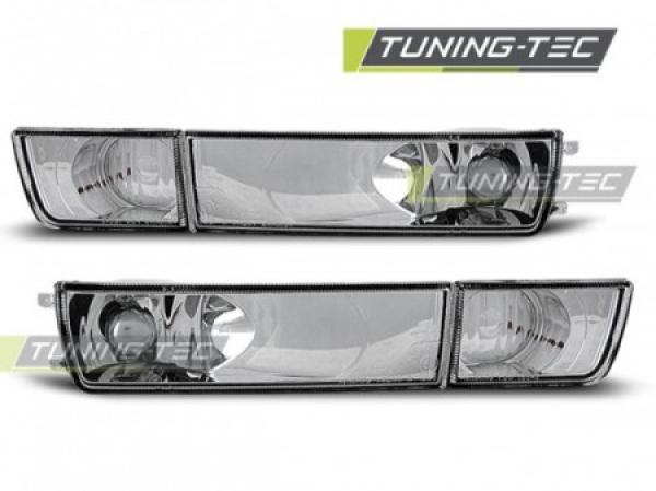 Klarglas Frontblinker / Nebelscheinwerfer-Dummy passend für VW Golf 3 91-97 / Vento 92-98 chrom