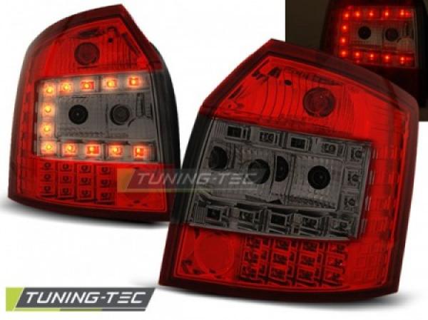 LED Rückleuchten passend für Audi A4 B6 (8E) Avant Bj. 00-04 Rot/Smoke