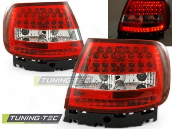 LED Rückleuchten passend für Audi A4 B5 Limo Bj. 94-00 Rot/Chrom