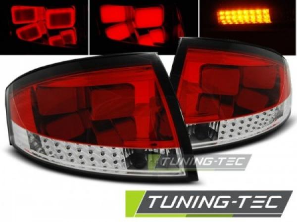 LED Rückleuchten passend für Audi TT 8N Bj. 98-06 Rot/Chrom