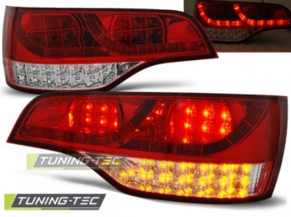 LED Rückleuchten passend für Audi Q7 4L Bj. 05-09 Rot/Chrom